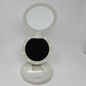 VTG MARY KAY Lighted LED Double Folding Magnified Vanity Travel Makeup Mirror